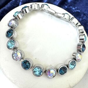 5/$25 TCS Stainless Steel Blue Ombre Stone Bracelet